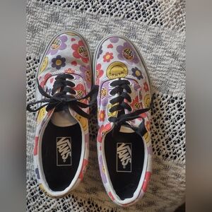 Vans Floral and Emoji Sneakers